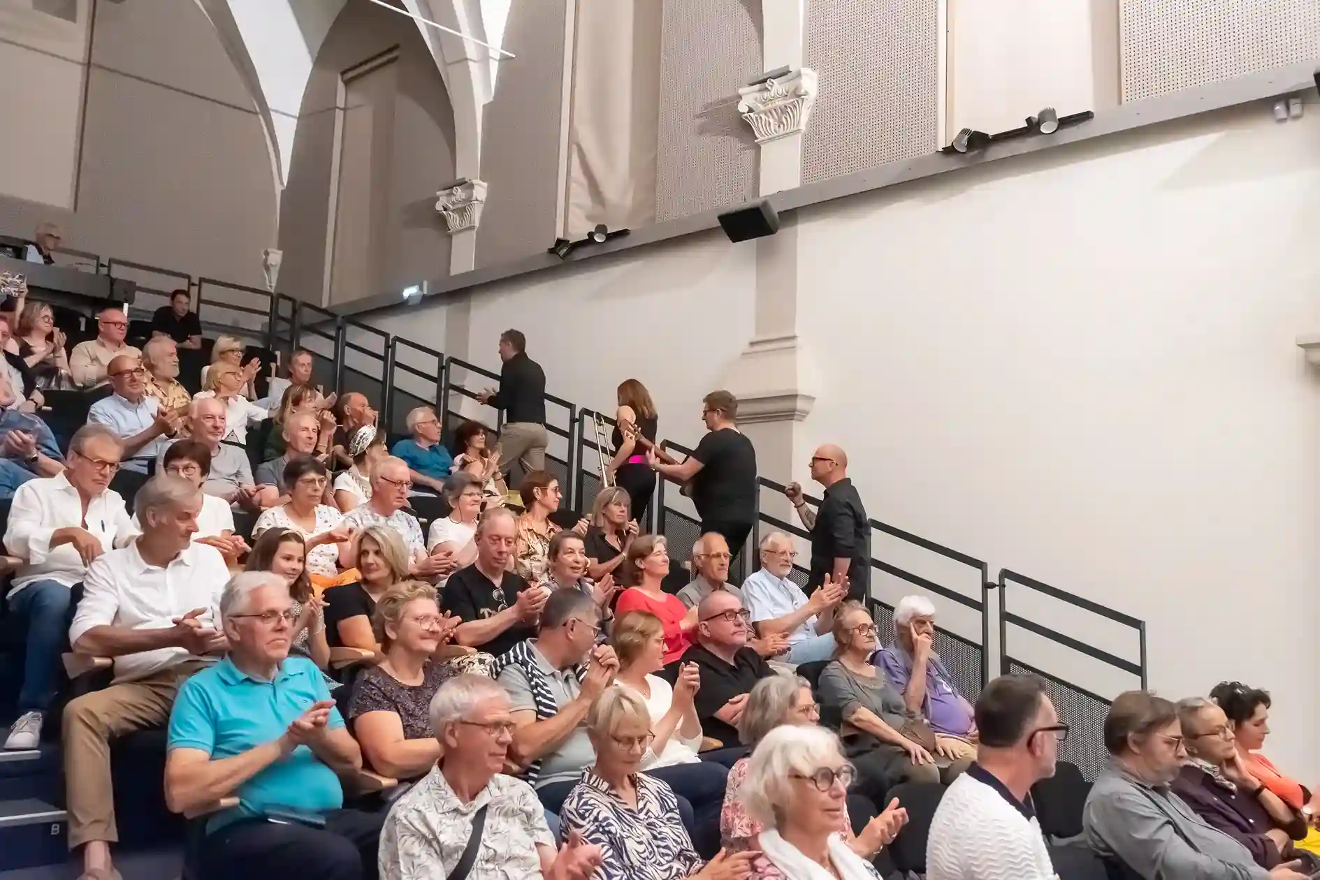 Le public de Picturophonie Le public assistant à une représentation de Picturophonie
