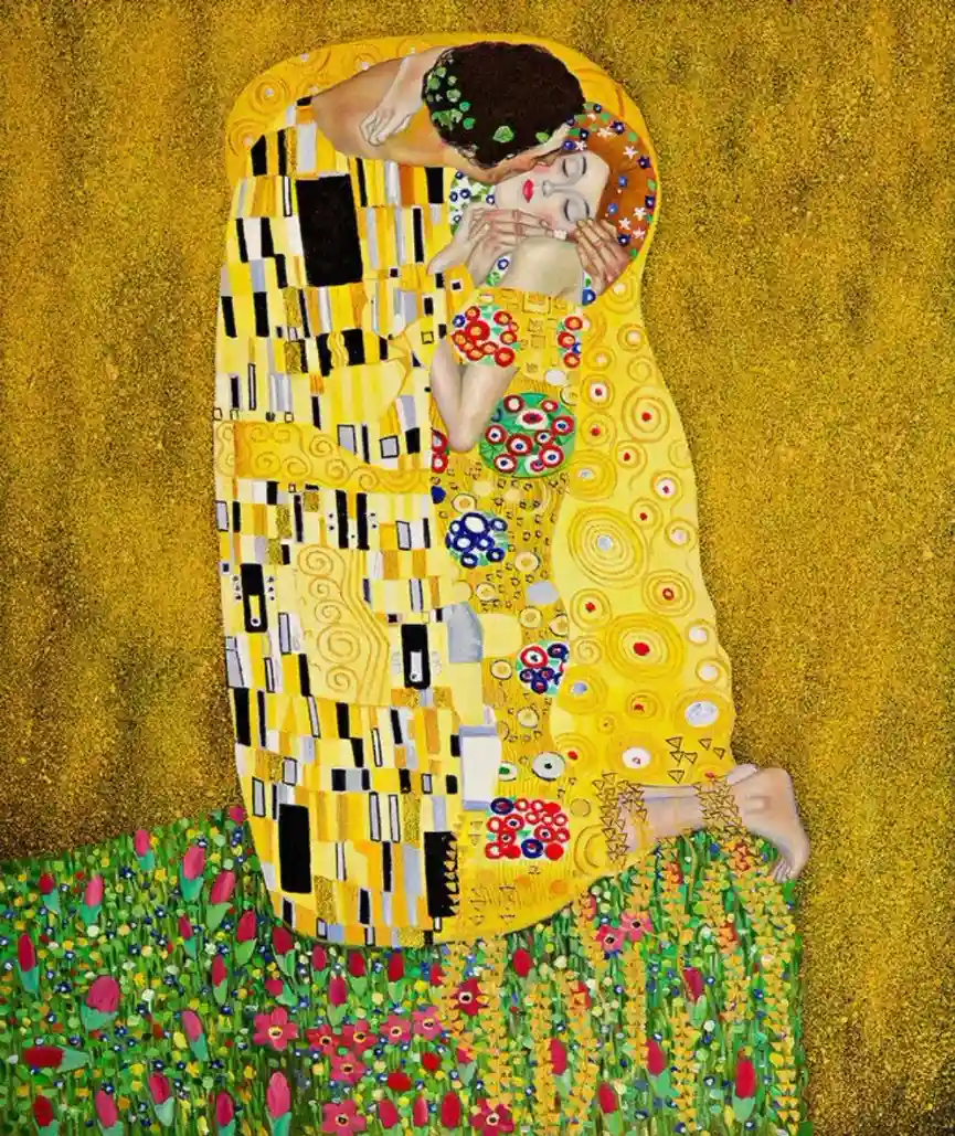 Le Baiser, peinture de Gustav Klimt